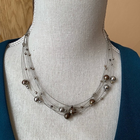 LIA SOPHIA 5-strand Kinetic Necklace - Picture 2 of 8